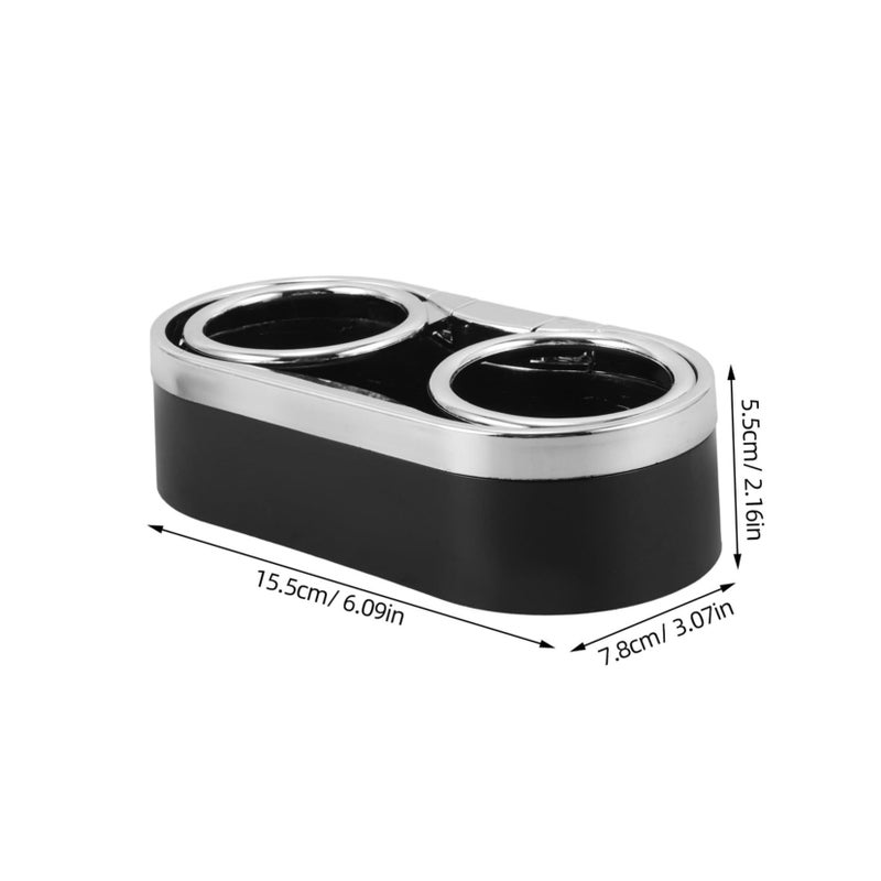 Car Dual Cup Holder Storage Rack Plastic Drink Bottle Organizer For Automobile Versatile Mount For Drinks Phones Accessories Durable Design - Image 3