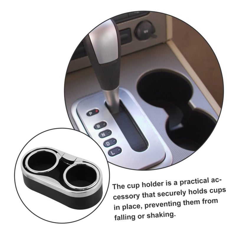 Car Dual Cup Holder Storage Rack Plastic Drink Bottle Organizer For Automobile Versatile Mount For Drinks Phones Accessories Durable Design - Image 5