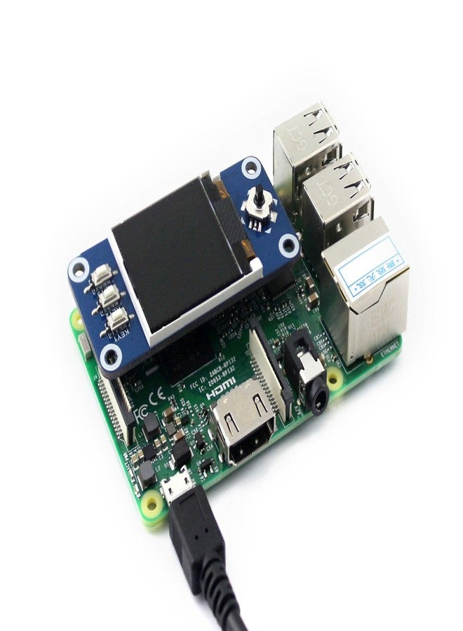 waveshare 1.44inch LCD Display HAT 128x128 Pixel SPI Interface Direct-pluggable onto Raspberry Pi 2B/3B/3B+/Zero/Zero W with Examples for Raspberry Pi/Arduino/STM32 Driver ST7735S - Image 5