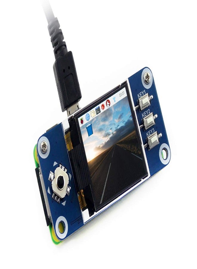 waveshare 1.44inch LCD Display HAT 128x128 Pixel SPI Interface Direct-pluggable onto Raspberry Pi 2B/3B/3B+/Zero/Zero W with Examples for Raspberry Pi/Arduino/STM32 Driver ST7735S - Image 1
