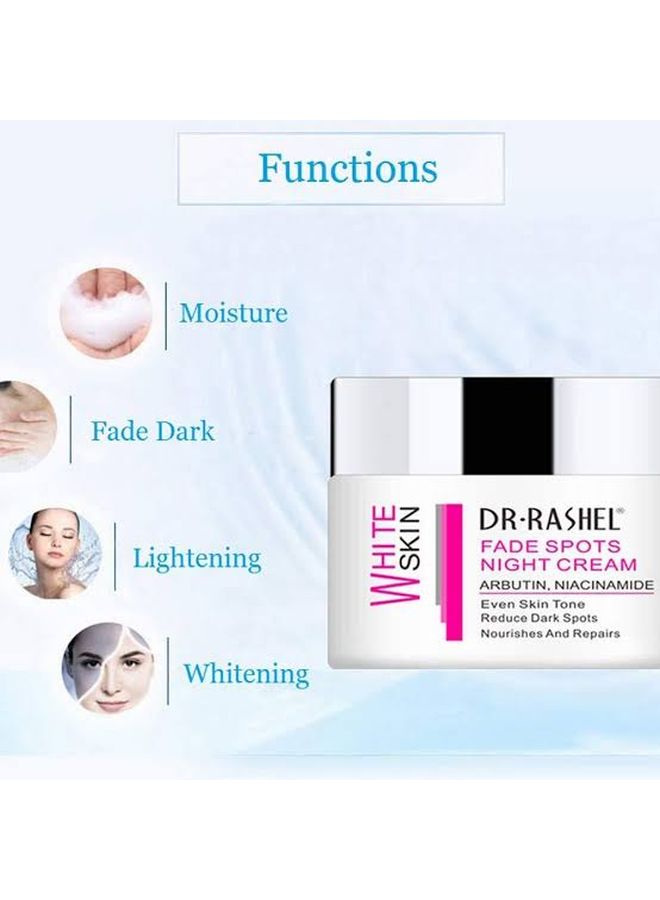 DR. RASHEL Fade Spot Night Cream For Face With Arbutin And Niacinamide Multicolour 50grams - Image 4