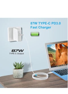 Generic 87W USB C Charger Compatible With MacBook Pro 13" 15" (2016-2021) A1707 1719 A1990 A2251 A2289, 61W Fast Charging Power Adapter for MacBook Air 2018 2019 2019 20 and O other Type C devices (20V-4.3A)  - Image 3