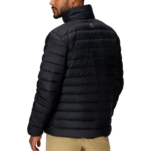 MARMOT Mens Zeus Jacket DownInsulated Water Resistant Lightweight Black Small - Image 3