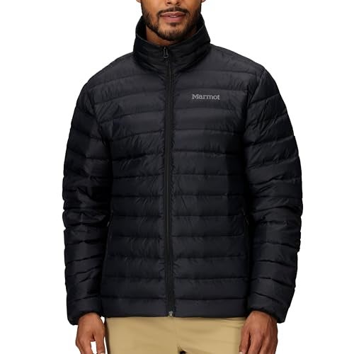 MARMOT Mens Zeus Jacket DownInsulated Water Resistant Lightweight Black Small - Image 1