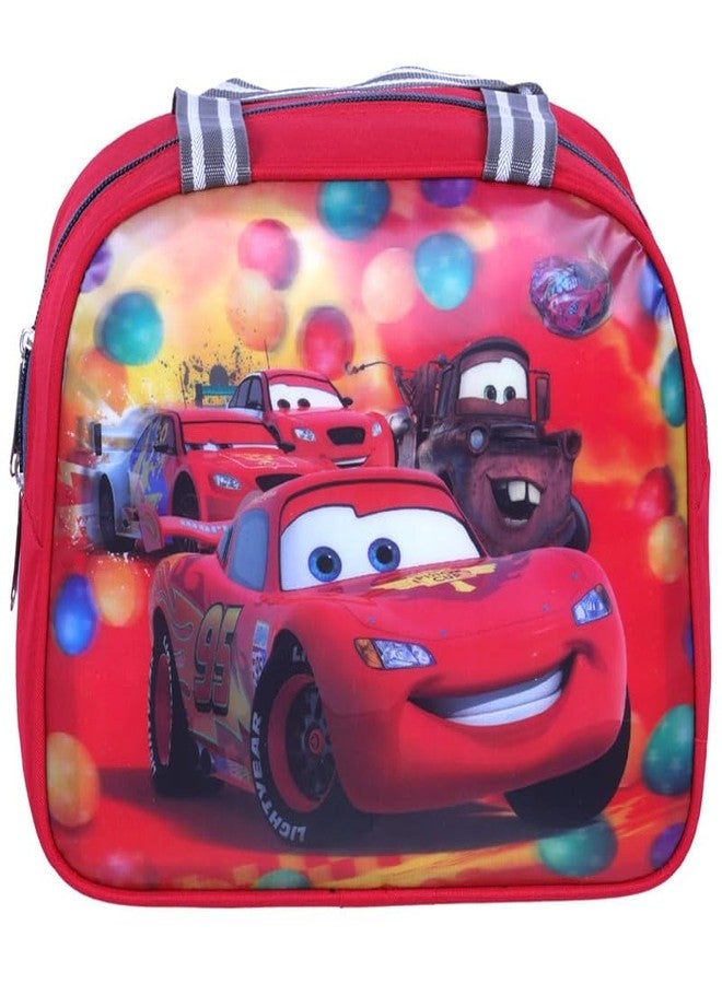 HOXY Cars-Themed Tiffin Bag for Kids - for School & Picnic - Nursery to 3rd Class - Sturdy Lunch Bag for Boys & Girls | RED - Image 4