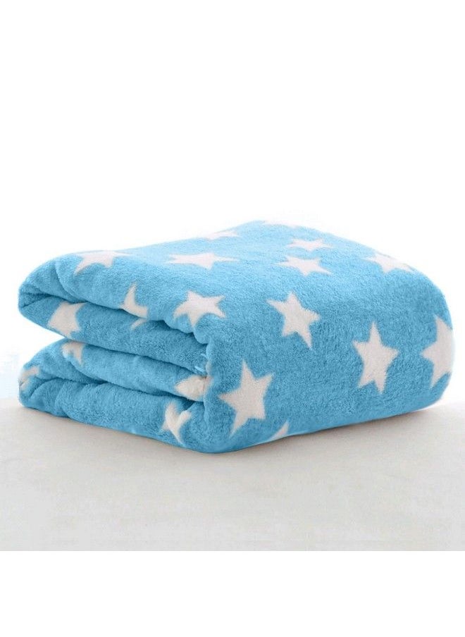 OYO BABY New Born Super Soft Baby Blanket Wrapper Blanket For Babies (100 X 75 Cm) Star Blue Fleece Lightweight All Season ; 0 12 Months ; Sleeping Bag ; Nursing Baby Gifts  - Image 1