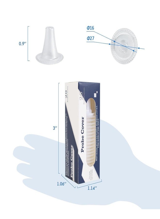 ELERA 100 Count Ear Thermometer Probe Covers, Disposable Lens Filters Compatible with All Braun Ear Thermometer Models, Refill Caps - Image 3