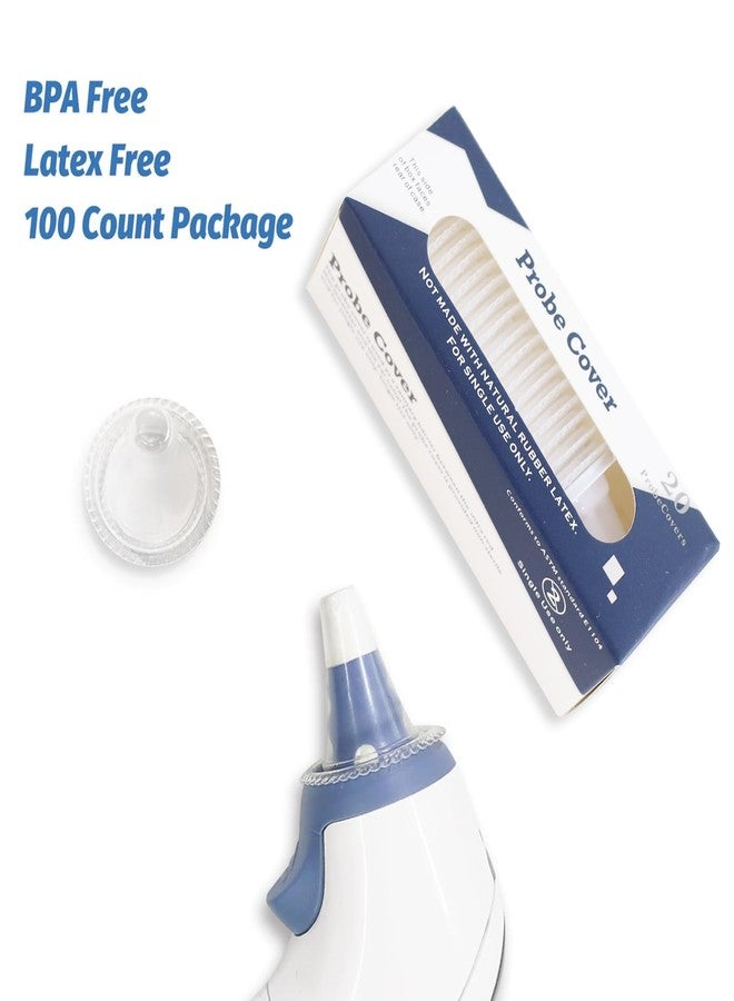 ELERA 100 Count Ear Thermometer Probe Covers, Disposable Lens Filters Compatible with All Braun Ear Thermometer Models, Refill Caps - Image 4