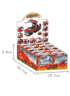 ZCM-HAPPY 10 in 1 City Fire Building Blocks Set Puzzle Building Toys  - Image 3