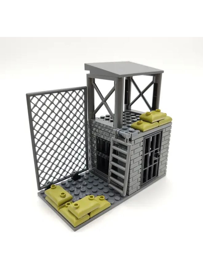 Watchtower Prison Building Blocks Playset Military Theme Creative Gift - Image 1