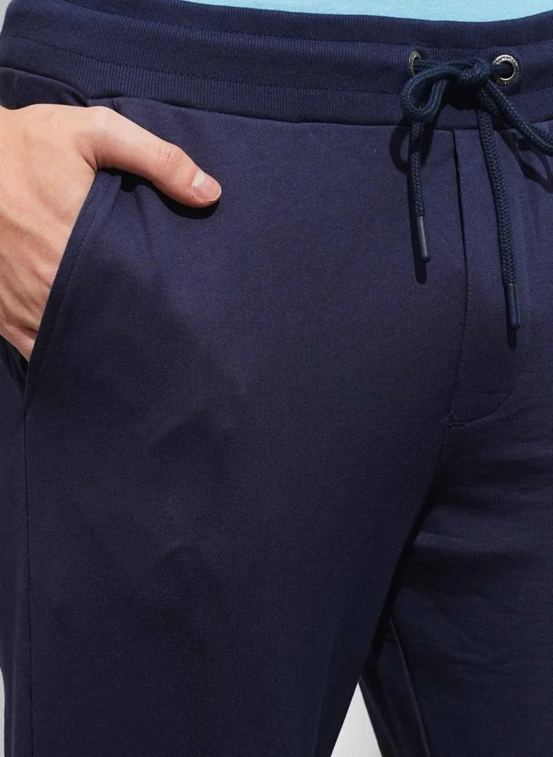 Being Human MIDNIGHT BLUE Men Slim Fit Pure Cotton Mid Rise Jogger for Men | Best Price UAE