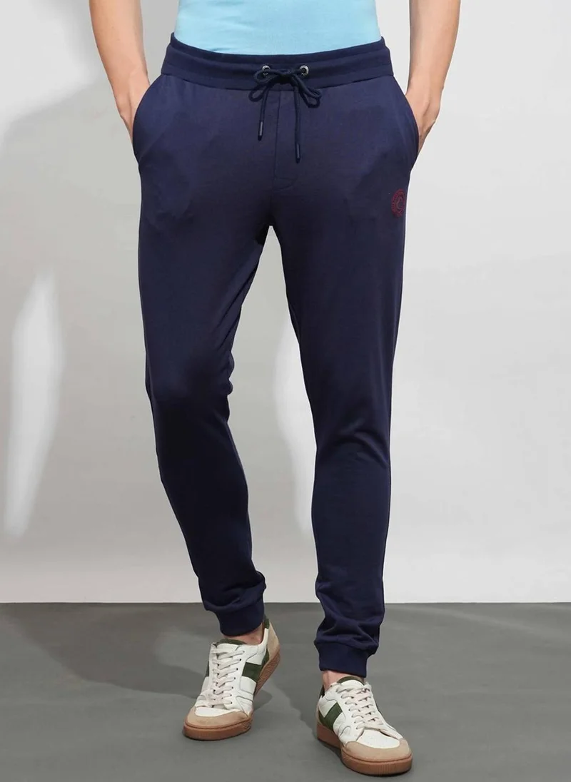 Men Slim Fit Pure Cotton Mid Rise Jogger