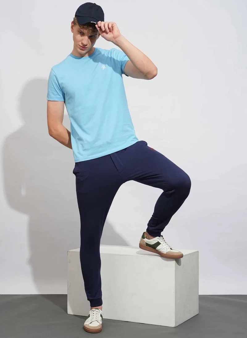 Being Human MIDNIGHT BLUE Men Slim Fit Pure Cotton Mid Rise Jogger for Men | Best Price UAE
