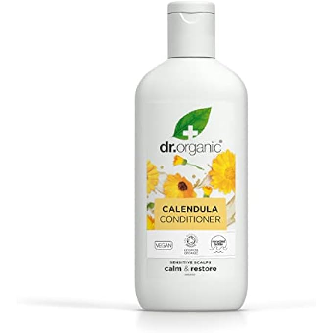 dr.organic DR ORGANIC, CALENDULA CONDITIONER, NATURAL, VEGAN, CRUELTY FREE, PARABEN & SLS FREE, FOR SENSITIVE SKIN, 265ML - Image 2