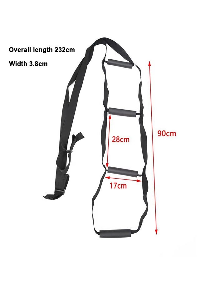 جي أس مساعدة سلم السرير -مساعدة سحب الجهاز مع حزام المقبض -مساعد حامل سلم الحبال -الجلوس، مرفاع الجلوس للمسنين، كبار السن، مريض الشفاء من الإصابات، الحوامل، المعوق -مقبض اليد المبطن - Image 5