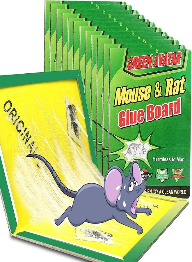 Generic Strong, Non-Toxic, Easy-to-Set Sticky Mouse Trap for Indoor and Outdoor Use, 12 Pack  - Image 1