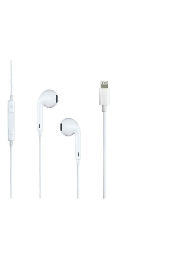 sia - SIA SI-130W Wired HD Stereo Earphones with Lightning Connector – White - Image 1