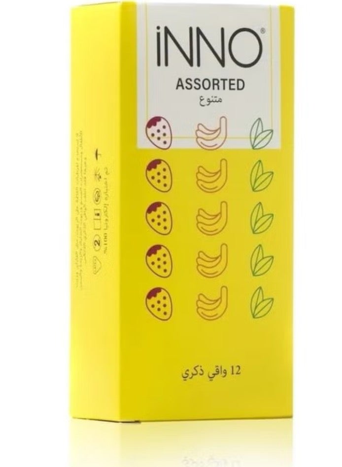 واقيات ذكرية متنوعة من 12 قطعة