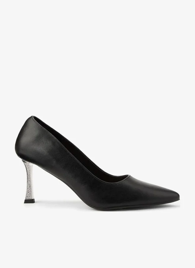 Women's Pointed Toe Stiletto Heel Slip-On Pumps
