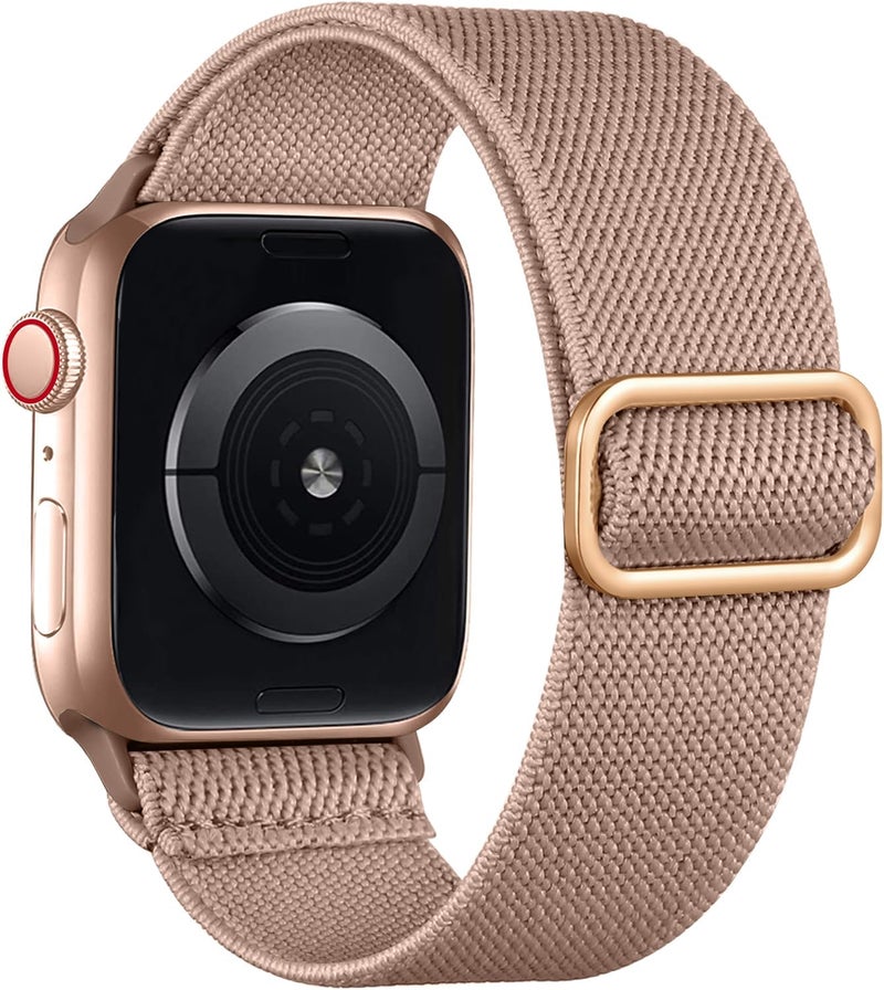 Lerobo Braided Band Compatible with Apple Watch Series 11 10 9 8 7 46mm 45mm 41mm Ultra SE 3 2 1 49mm Series 6 5 4 3 44mm 40mm 38mm 42mm Men iWatch Bands Women Stretchy Nylon Solo Loop Sport Strap - Image 1