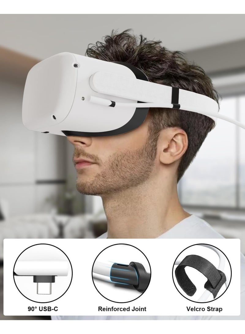 Zikra Link Cable 5M Compatible with Quest 2/Pico 4 - 16FT Compatible with Meta Quest 3/2/Pro, Separate USB-C Charging Cable for Power Supply, USB 3.0 to Type-C for VR Headset/Gaming PC - Image 4