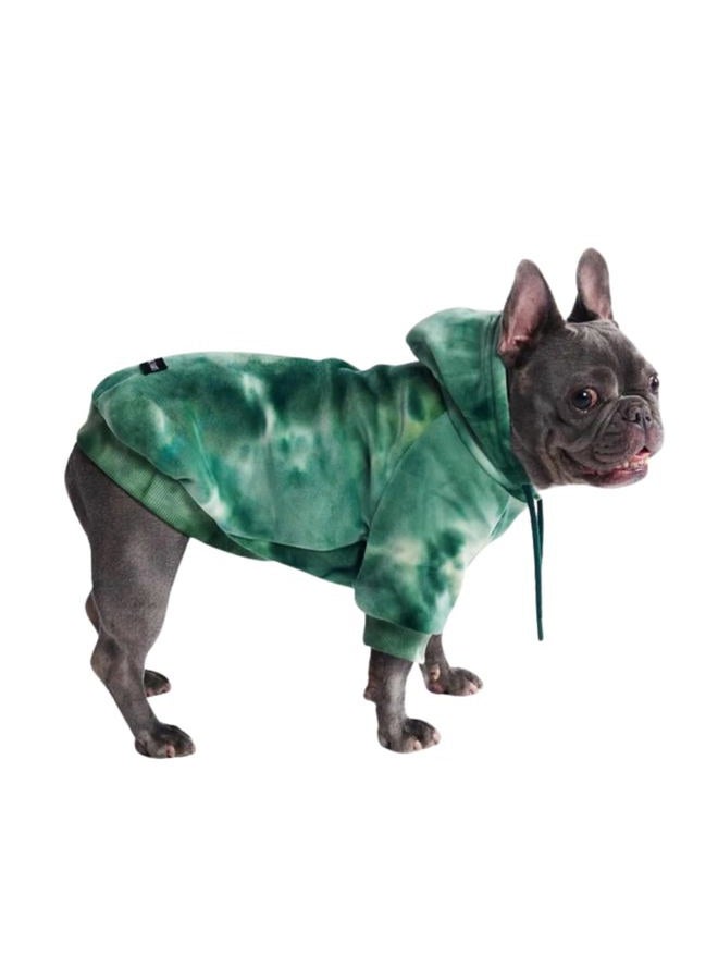 Spark Paws Dog Hoodie – Premium Dog Sweater for Small, Medium, and Large Dogs | Warm Outfits for French Bulldogs, Pitbull, Puppy, Winter Jacket Alternative -Green Skydye, S - Image 1