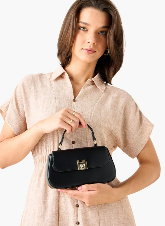 فلورا بيلا من شو إكسبرس Women Solid Crossbody Bag with Detachable Strap and Magnetic Closure