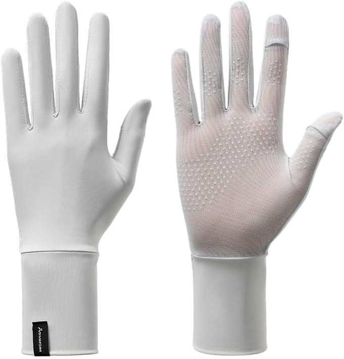 HIGHWAY 3 pairs of gloves in different colors | G2-Pro | white - Grey - pink Anti-Sweat, UV Protection, Touchscreen Compatible - Image 2