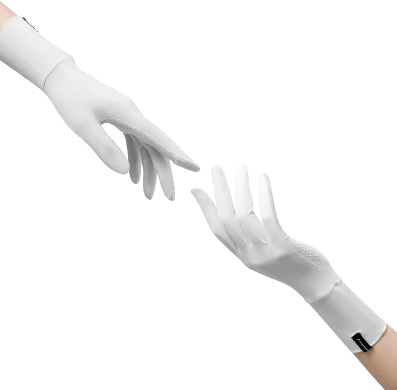 HIGHWAY 3 pairs of gloves in different colors | G2-Pro | white - Grey - pink Anti-Sweat, UV Protection, Touchscreen Compatible - Image 3