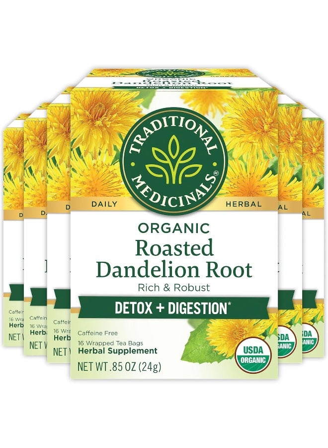 Traditional Medicinals Organic Roasted Dandelion Root Tea - Image 1