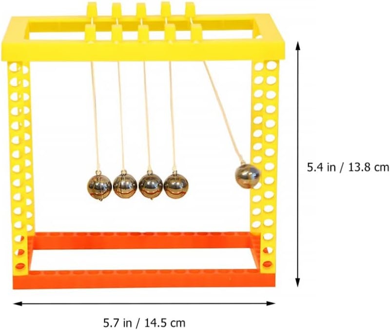 كلاراكو مجموعة كلاركوا من قطعتين من ديكور مكتب بندول نيوتن، كرات التوازن، ألعاب مكتب، ديكور مكتب، كرات التوازن، لعبة علمية، ألعاب التوازن، كرة البندول، لعبة مادية - Image 2