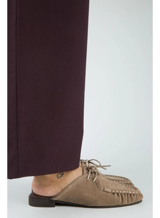 Manijero  Mitzi Women's Genuine Leather Pleated Strappy Beige Slippers. for Women | Best Price UAE