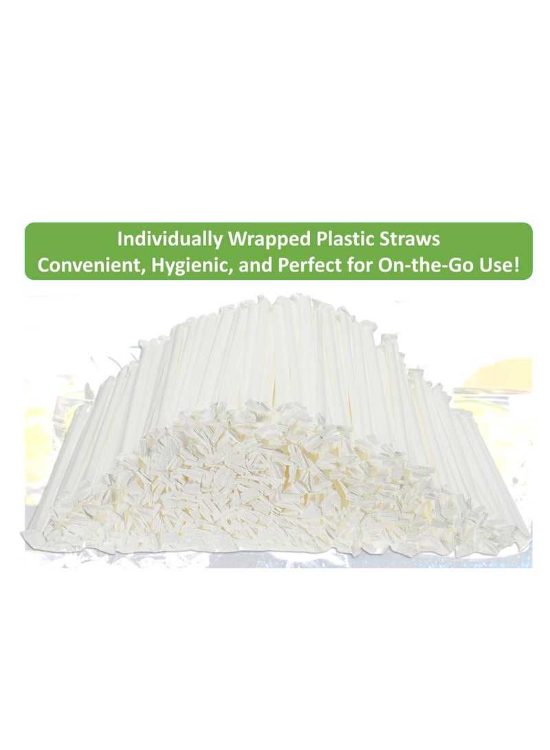 Lavish 250 Pcs Black Long Disposable Plastic Drinking Straws 24cm | Individually Wrapped Straws | Extra Long for Juice, Milk, Smoothies, Parties | Hygienic & Convenient Everyday Use - Image 3