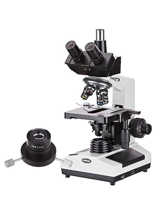 Arabest T390B-DK Darkfield Trinocular Biological Compound Microscope 40X-2000X - Image 1