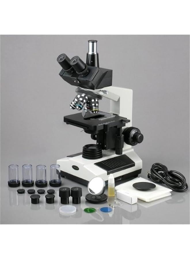 Arabest T390B-DK Darkfield Trinocular Biological Compound Microscope 40X-2000X - Image 3