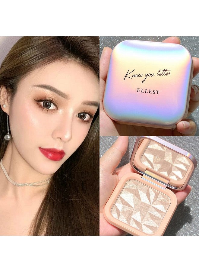 ELLESY Highlighter Makeup Palette Face Highlighter Palette Glitter Illuminator Highlighter Palette Shimmer Highlighter Powder Kit Highlight Makeup Palette Sun Glow - Image 5