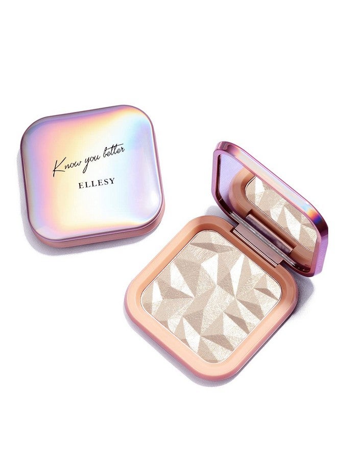 ELLESY Highlighter Makeup Palette Face Highlighter Palette Glitter Illuminator Highlighter Palette Shimmer Highlighter Powder Kit Highlight Makeup Palette Sun Glow - Image 2
