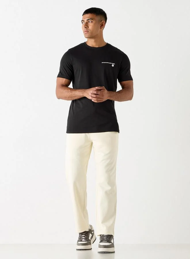 Splash FAV Printed T-shirt with Crew Neck and Short Sleeves