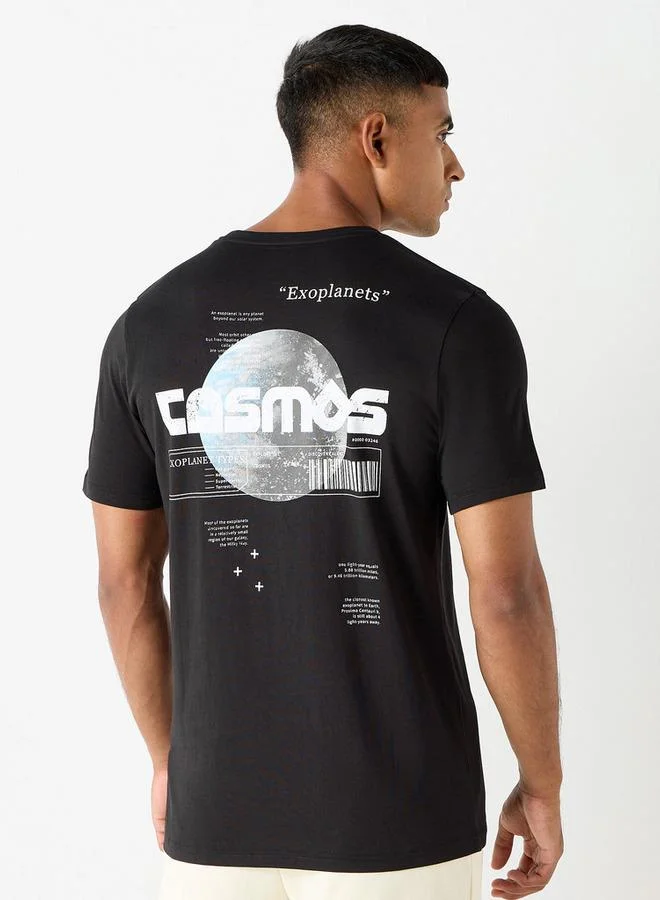 Splash FAV Printed T-shirt with Crew Neck and Short Sleeves