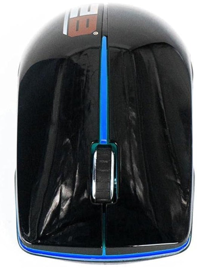 2B Wireless Mouse MO33B – Blue with Black Pouch - Image 1