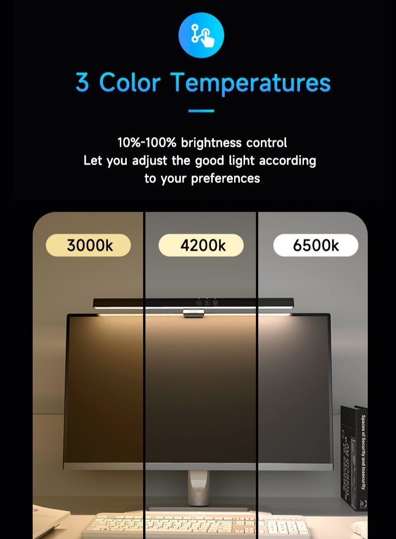 Sharpdo Computer Monitor Light Bar Curved Computer Monitor Lamp with 7 RGB Light Modes USB LED Desk Lamp with Touch Control for Gaming/Home/Office - Image 5