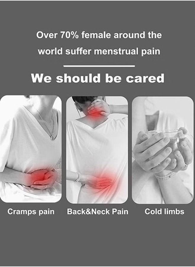 Filly - Menstrual Heating Pad Abdominal Massager Warm Palace Belt Waist Vibration Massage Device for Cramps Period Pain Relief - Image 1