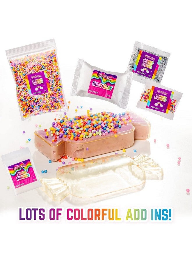 GirlZone Rainbow Candy Diy Slime Kit, Amazing Slime Making Kit To Create Rainbow Slime And Cloud Slime, Exciting Gift Idea & Fun Sensory Toy For Kids, Ideal Thanksgiving Gift - Image 5