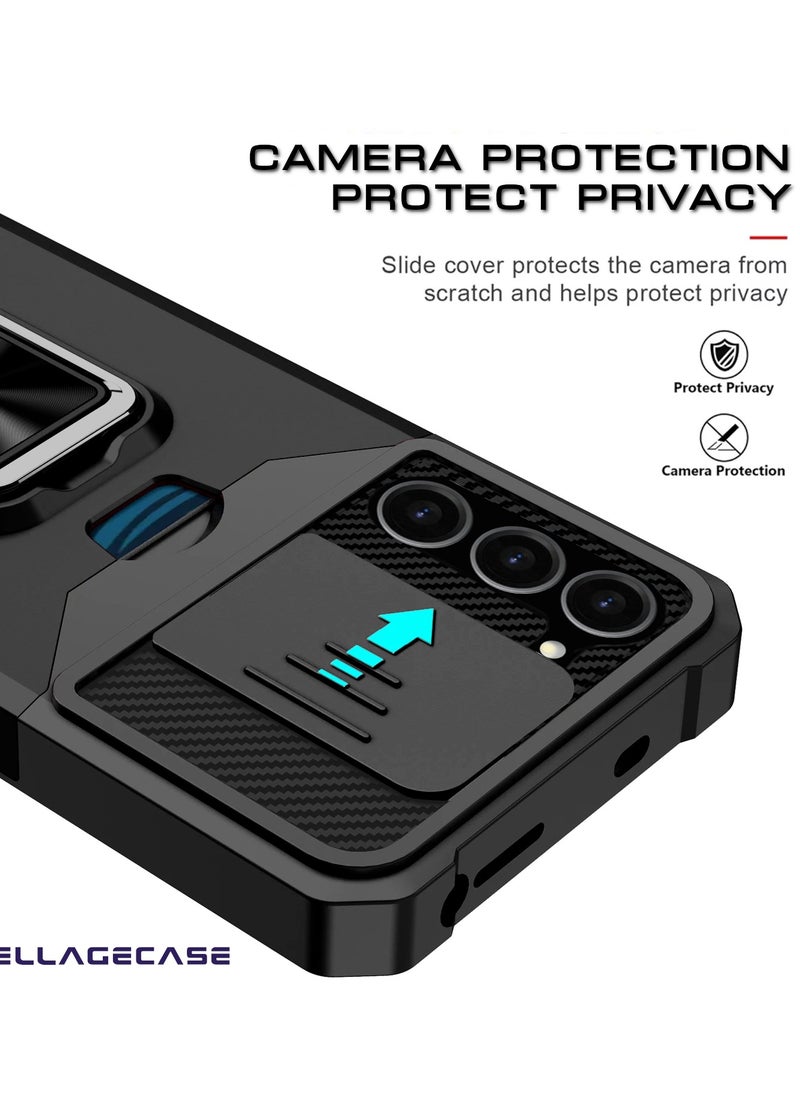 ELLAGECASE Impact-Resistant Case with Card Slot, Stand & Solid Camera Protection for Samsung Galaxy S23 – Includes Hidden Metal Plate  - Image 3