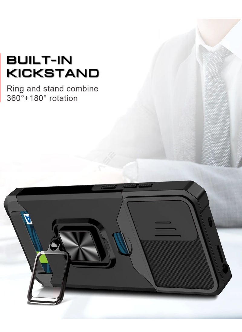 ELLAGECASE Impact-Resistant Case with Card Slot, Stand & Solid Camera Protection for Samsung Galaxy S23 – Includes Hidden Metal Plate  - Image 5