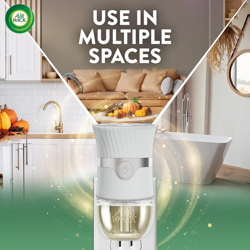 Air Wick عبوة إعادة تعبئة زيت معطر، مشبعة بالزيوت الأساسية، معطرات هواء قابلة للتوصيل للمنزل، صنوبر طازج وعرعر، 4 قطع - Image 5