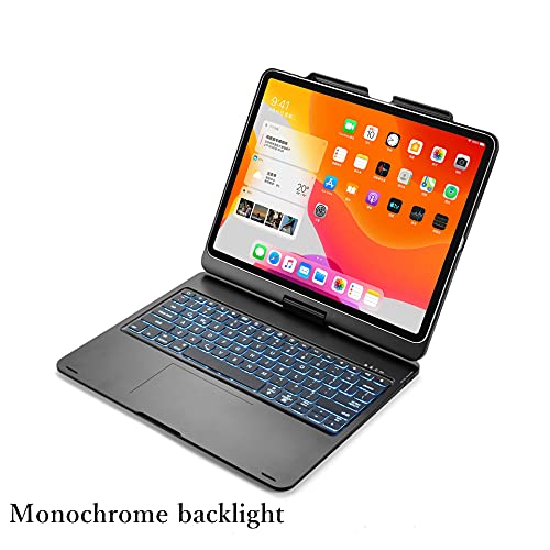HENGHUI 360° Rotatable Keyboard for iPad Pro 13 inch (M4)/ iPad Air 13 inch (M2)/ iPad Pro 12.9" 6th/5th/4th/3rd Generation Backlight Keyboard with Trackpad, Integrated Foldable Keyboard Cover (Silver) - Image 4