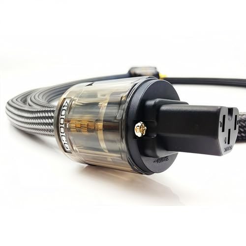 WAudio 10 AWG Hi-End HiFi Audio Universal AC Power Cable Power Cord US Plug - 5FT (1.5M) - Image 3