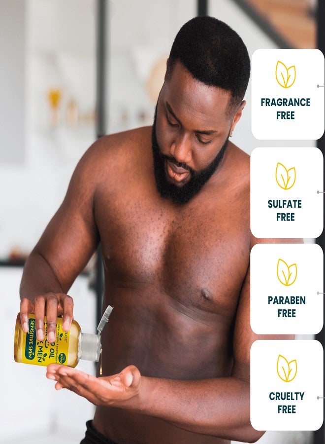 Ouiloe Beard Oil for Black Men with Sensitive Skin - Non Comedogenic Beard Oil - Safe for Acne Prone Skin - Unscented, Soothing, Natural, Lightweight and Non Greasy 2oz - Image 4