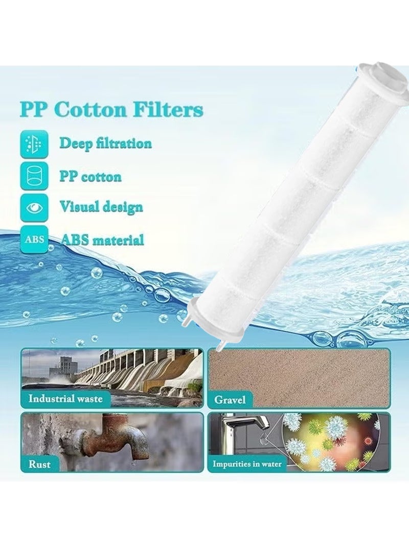 Forest Home Set of 16 PP Cotton Filter, High Pressure Handheld Shower Head PP-Cotton Filter Cartridge (for Replacement) - Image 3